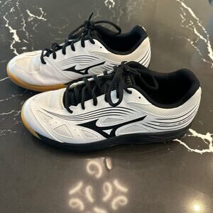 Mizuno Cyclone Speed 3 Women's 9.5 White Black Indoor Court Volleyball Shoes